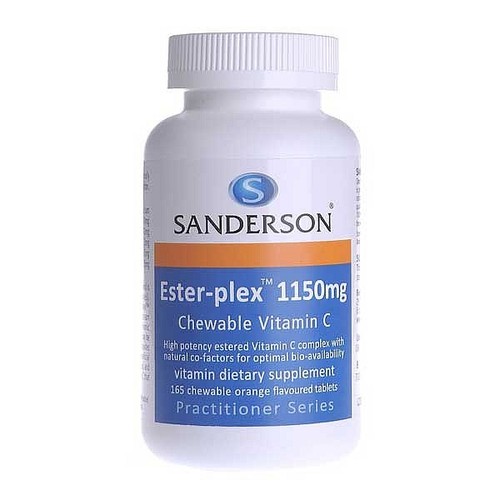 Sanderson Vitamin C Ester-Plex 1150mg 165 Chewable Tabs 